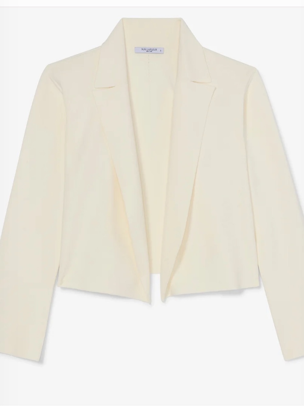 M.M.LaFleur Jolie Lapel Jardigan in Ivory – Size XS
